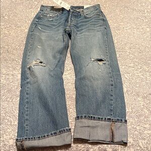 Zara Blue Distressed Women Jeans